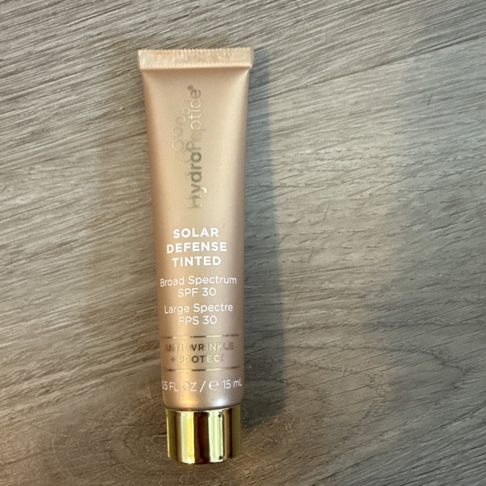 Hydropeptide Solar Defense Tinted Sun Protection SPF 30 Cream 15ml Travel Size